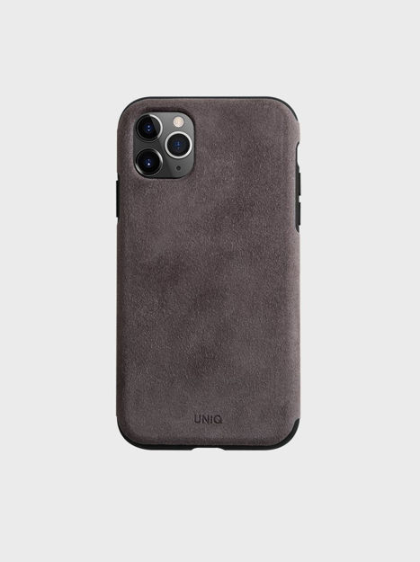صورة Uniq Hybrid iPhone 11 Pro Sueve Taupe - Warm Grey