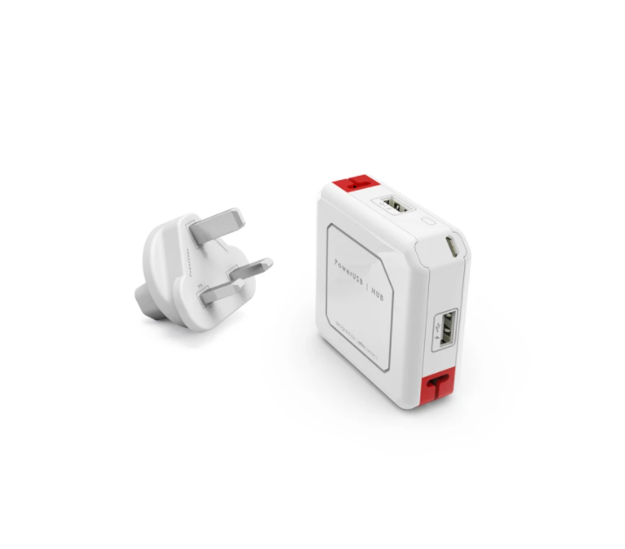 صورة Allocacoc 5000mAh charger & 4-Port USB, White