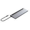 صورة Powerology 100W 11 in1 Multi-Display USB C Hub Laptop Stand Gray