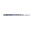 صورة Powerology 100W 11 in1 Multi-Display USB C Hub Laptop Stand Gray