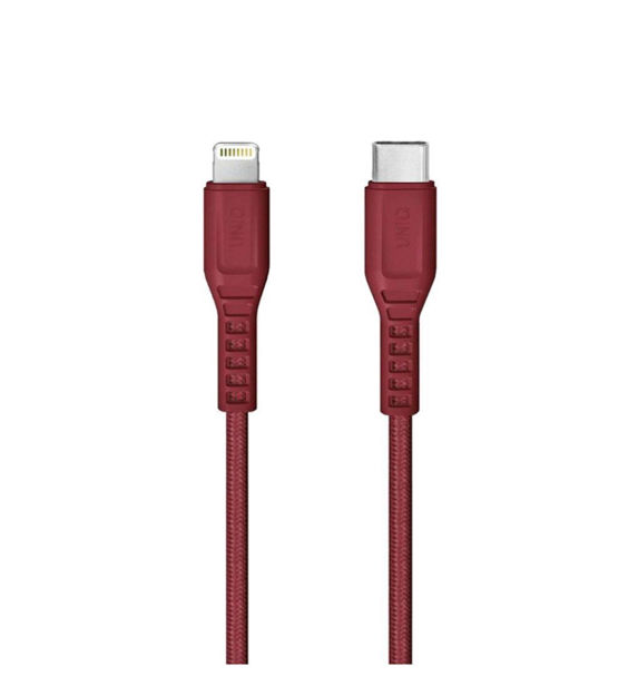 صورة Uniq Flex 1.2m USB-C to Lightning Cable Red