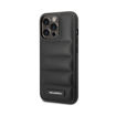 صورة Karl iPhone 14 Pro Nylon Puffy Elongated Logo Hard Case, Black