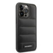 صورة Karl iPhone 14 Pro Nylon Puffy Elongated Logo Hard Case, Black