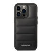 صورة Karl iPhone 14 Pro Nylon Puffy Elongated Logo Hard Case, Black