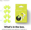صورة Elago Airpods Pro Earbuds Hooks Cover 4 Pairs, Night Glow/Green