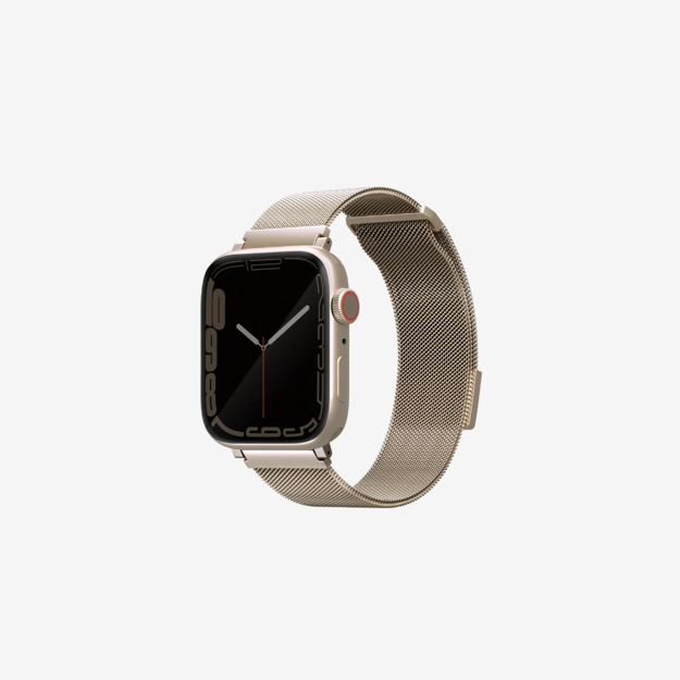 iCity UNIQ DANTE APPLE WATCH 45 44 42MM MELANESE LOOP STRAP STARLIGHT