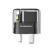 صورة Powerology 35W Crystalline Series Dual PD GaN Charger, Transparent