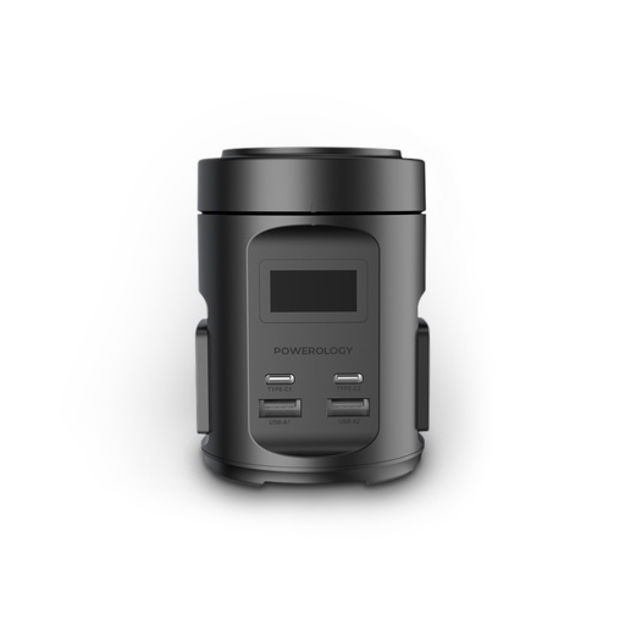 صورة Powerology 65W PD MagSafe Power Hub 2200W Universal Socket, Black