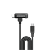 صورة Momax 1.5m 1-Link Flow Dou 2 in 1 Braided Cable, Black