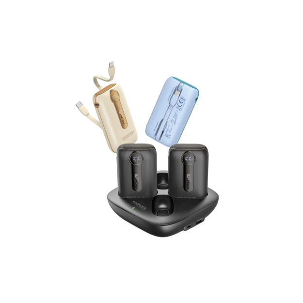 صورة PROMATE QUATRO-10 10000MAH 30W PD 4 PCS POWER BANK CHARGING KIT, BLACK
