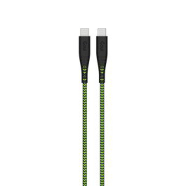 صورة Goui 1.5M Flex+ Type-C to Type-C 100W, Green