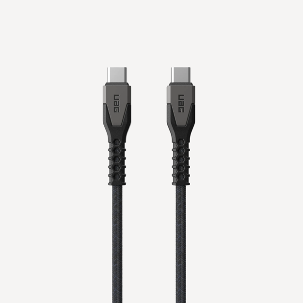 صورة UAG 1.5m USBC-USBC Rugged Kevlar Cable, Black/Grey