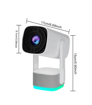 صورة Rechargeable 4K Pan-Tilt Lamp Projector