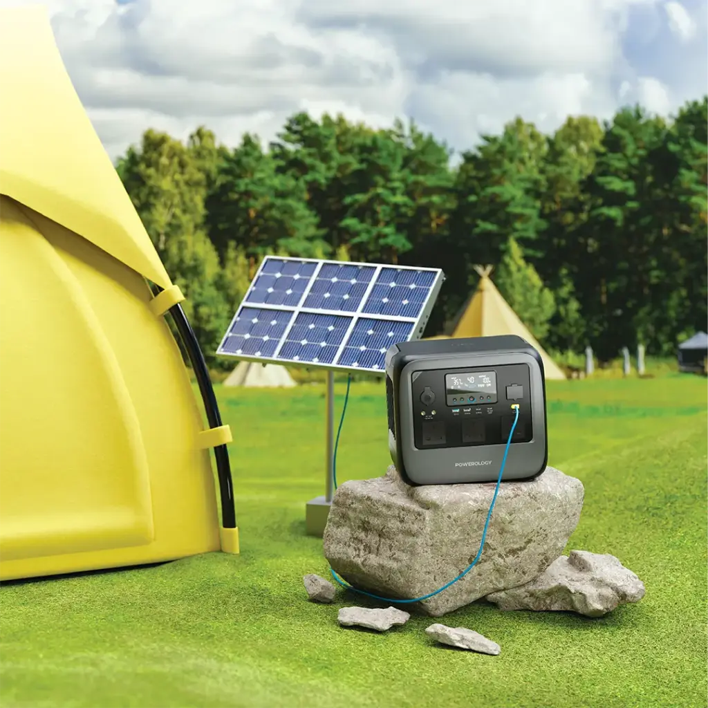 Powerology Pater III Portable Power Station 1200W - Gray45.webp