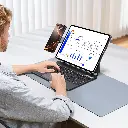 Powerology DynaBoard Wireless Keyboard Case With MagSafe Phone Holder for iPad 11(M4) - Black (3).webp