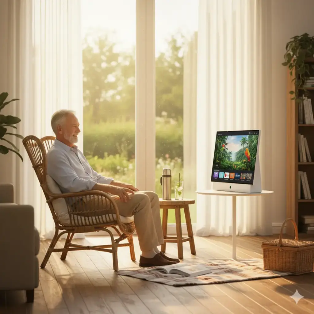 Powerology Portable FHD Smart TV - White6.webp