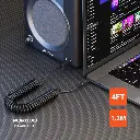 Porodo AUX 3.5 to 3.5 Coil Cable 1.2M - Black.webp