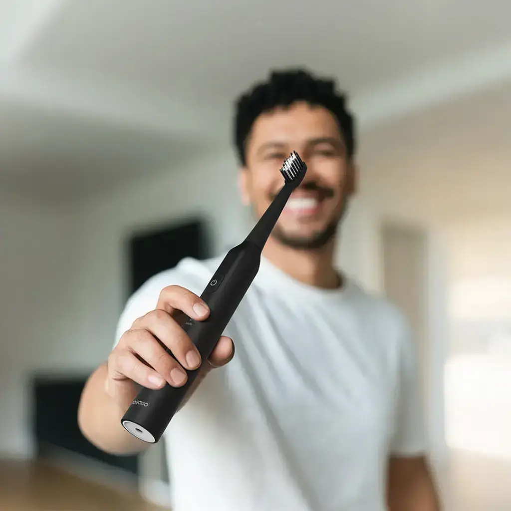 Porodo Lifestyle W-Sonic Electric Toothbrush - Black (6).webp