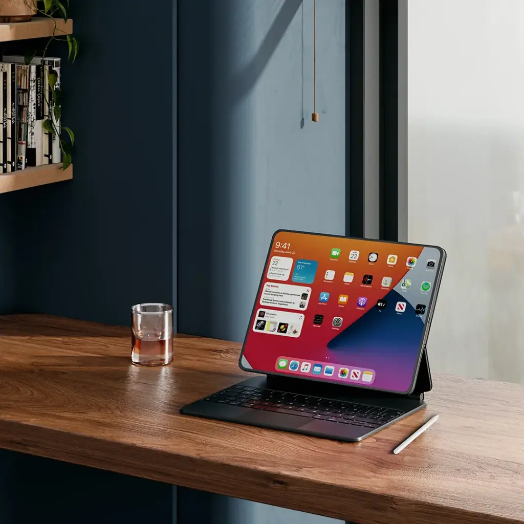 Powerology Intellio Smart Stylus for 2018-2024 iPad Models - White5.webp