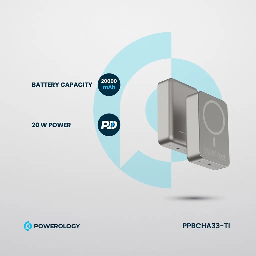 Powerology 20000 mAh 20W PD & 15W Magsafe Powerbank (1).webp