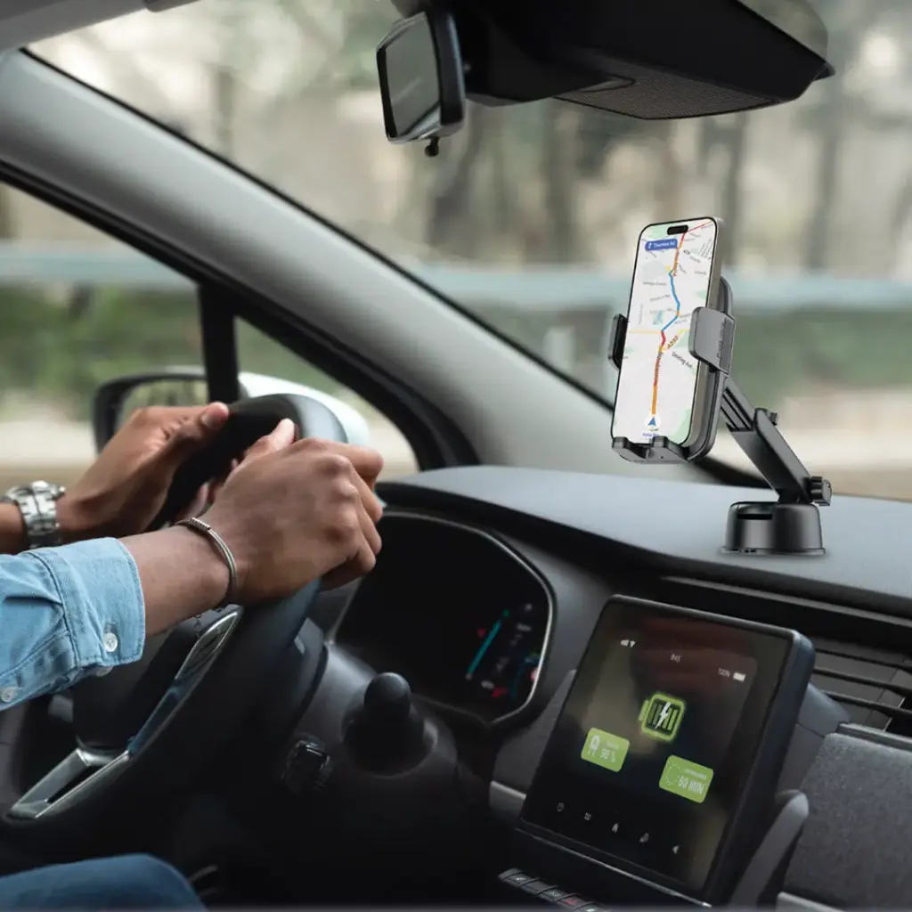 Powerology Raven Auto-Clamping Car Phone Mount8.webp