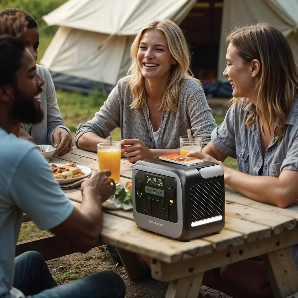 Powerology Pater II Portable Power Station 700W - Gray9.webp