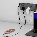 Powerology 8AC 2990W Power Strip PD 20W - Black.webp