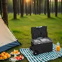 Powerology Dual Compartment Smart Fridge And Freezer 40L - Gray (1).webp