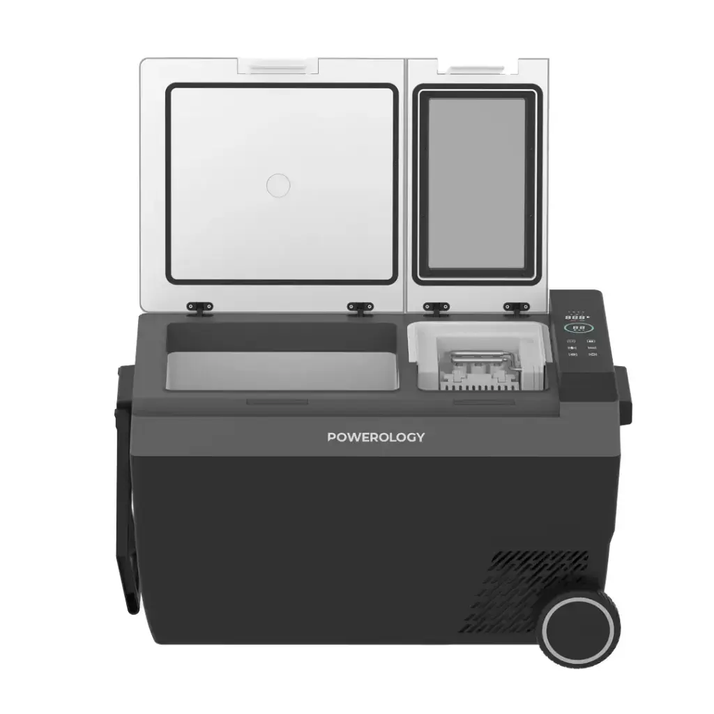Powerology Portable Outdoor Fridge & Ice Maker - Black.webp