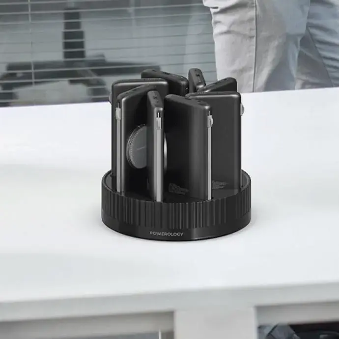 Powerology Power Banks 10000mAh Power Bank Terminal Built-In Safeguards Black [PPBCHA2681BK].webp