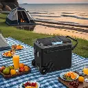 Powerology Dual Compartment Smart Fridge And Freezer - Gray (2).webp