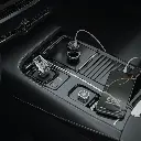 Green Lion Dual Port Car Charger 50W (with C to C C to L Cable) - Black (4).webp