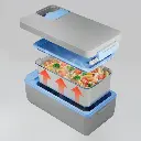 Powerology Lumo Portable Heated Lunch Box - Gray Blue.webp