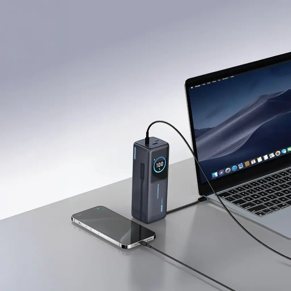 Powerology Thunderamp 30000mAh Power Bank - Gray3.webp