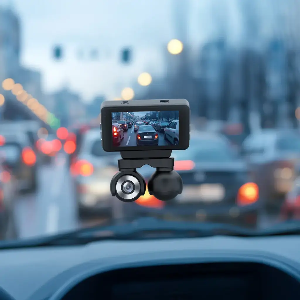 Powerology Dual Lens Dash Camera - Black (2).webp