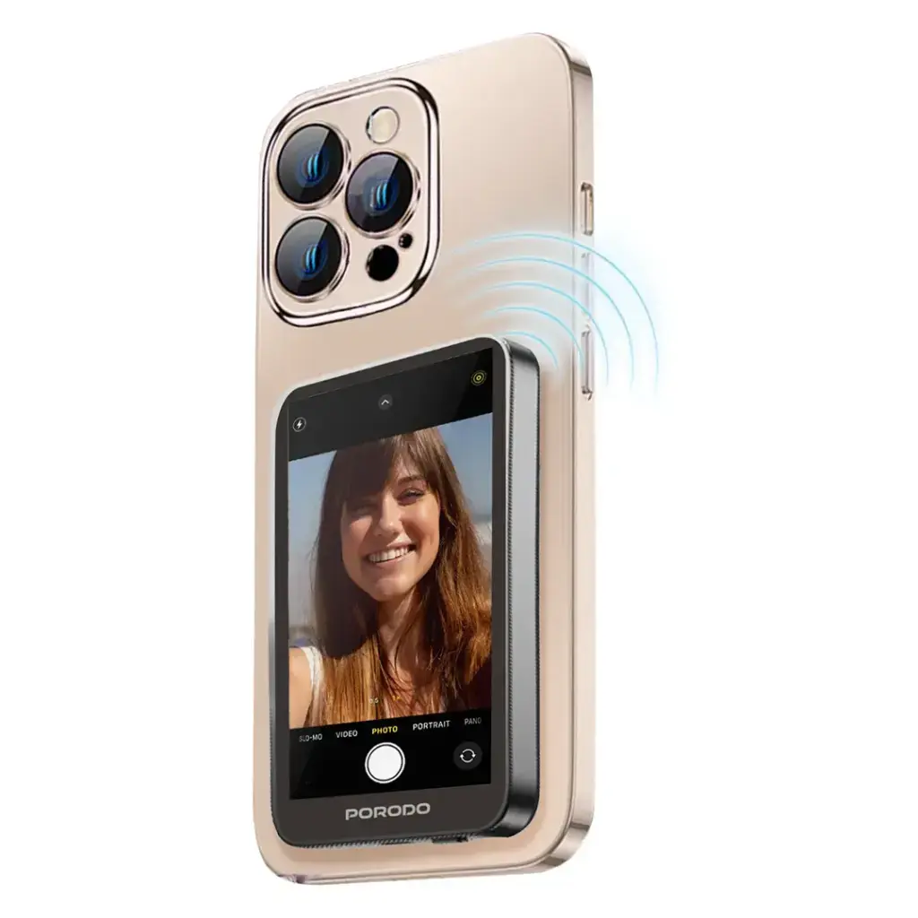 [PD-LFST190-GY] Porodo Lifestyle Selfie Screen Monitor Magnetic Mirroring Device (Gray).webp