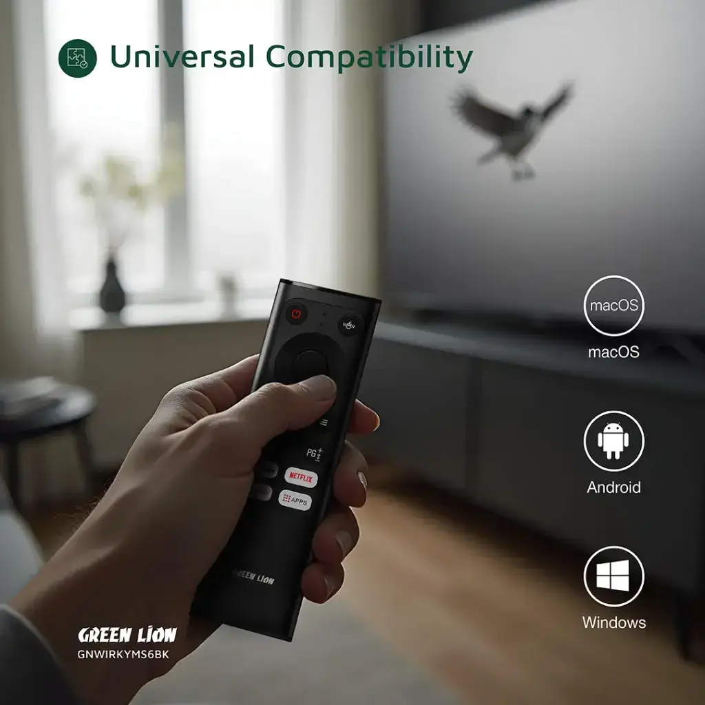 Green Lion Wireless Remote Pro with Keyboard and Mouse - Black (1).webp