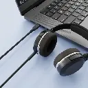 Powerology Power Sync Weave USB-C To 3.5mm Audio 1.2m Cable - Gray (3).webp