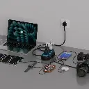 Powerology Holix Gan Multi-Port Power Station - Grey2.webp