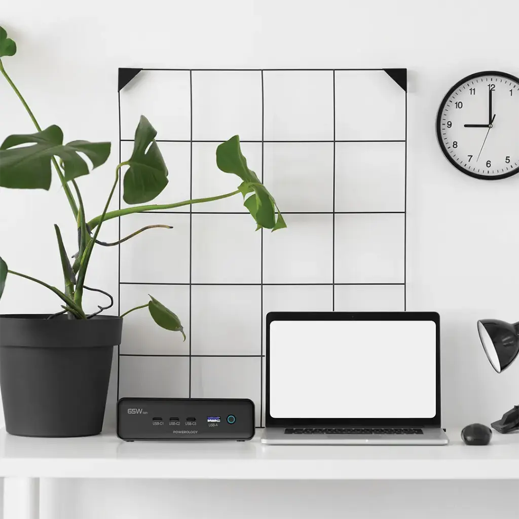 Powerology Omnix Desktop Charging Station 3250W GaN 65W - Black (2).webp