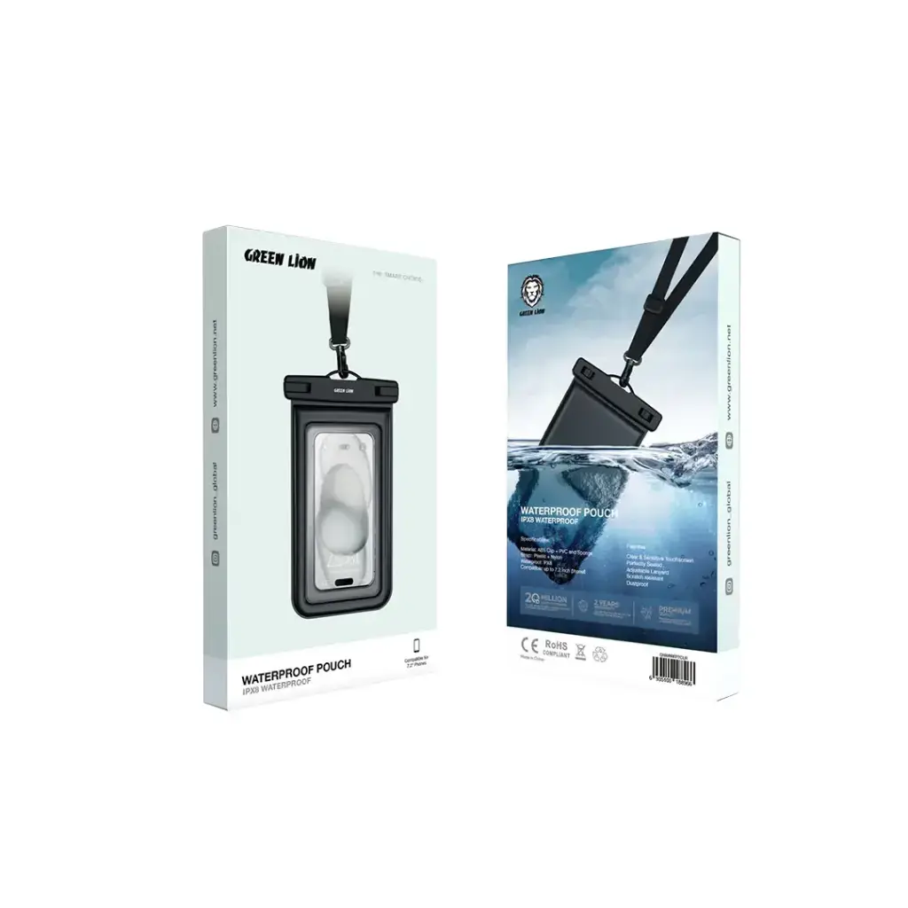 Green Lion Waterproof Pouch - Clear.webp
