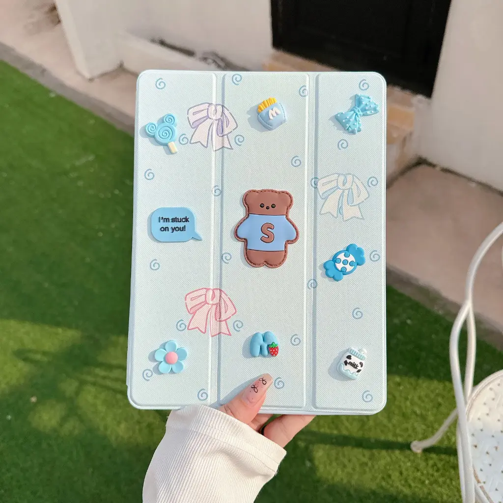 Green Lion GK-10 Kids Leather Case for iPad.webp