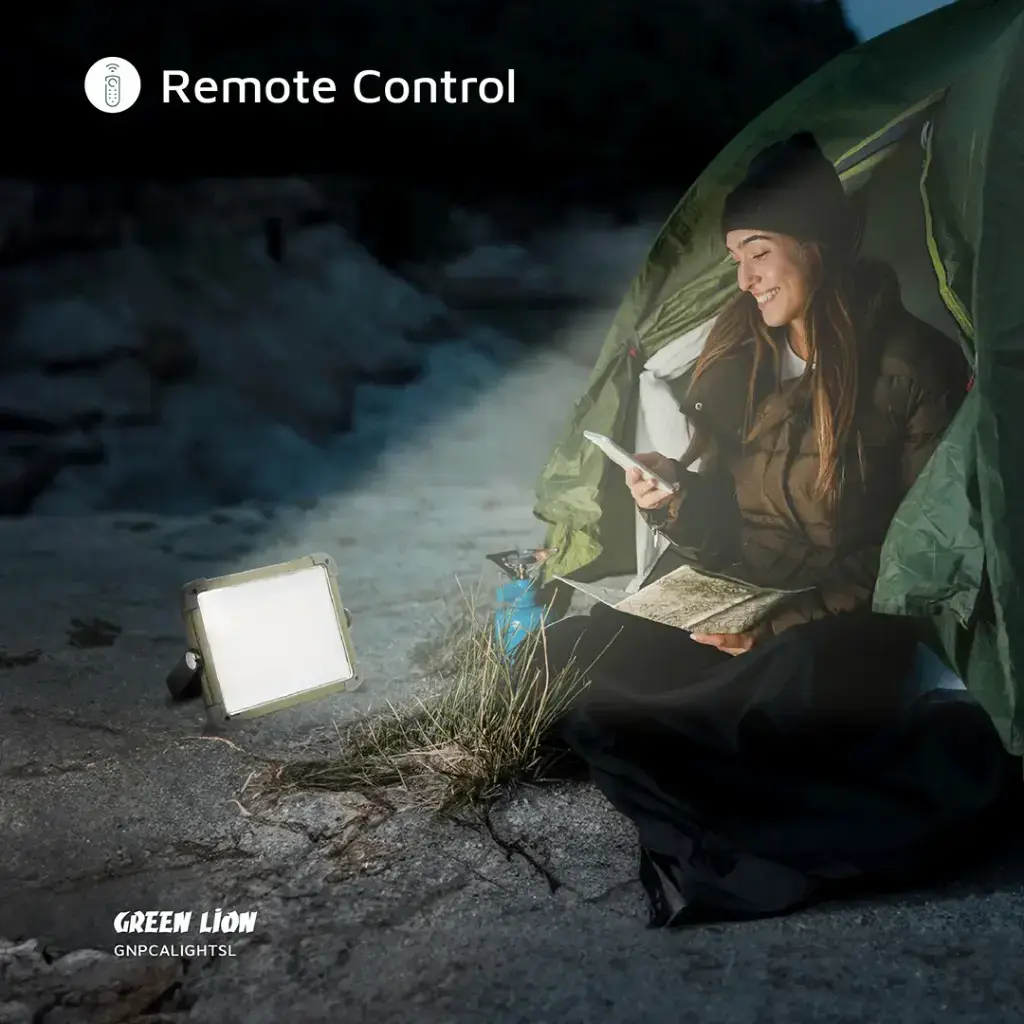 Green Lion Solar Camping Light 7200mAh - Silver.webp