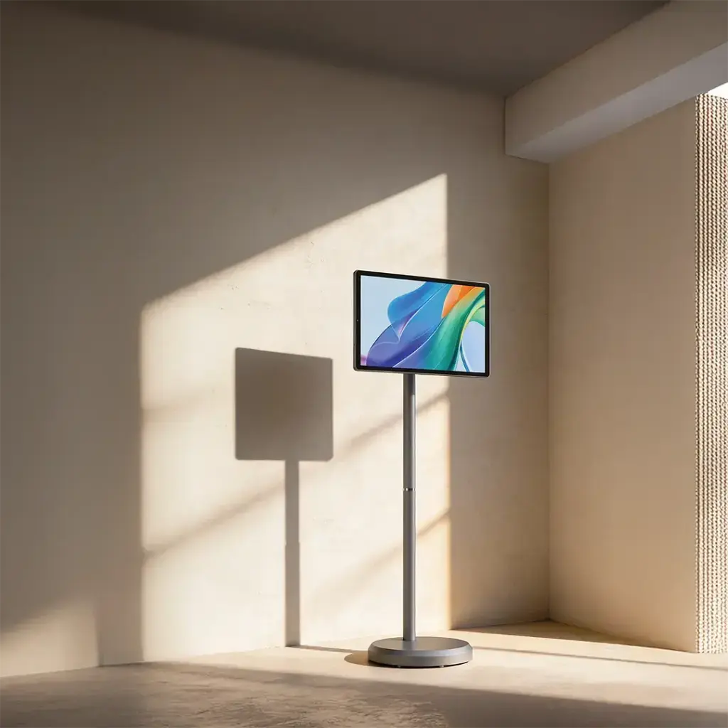 Porodo Surf 21.5 inch Portable Smart Monitor with 27000mAh Battery Capacity - Gray.webp