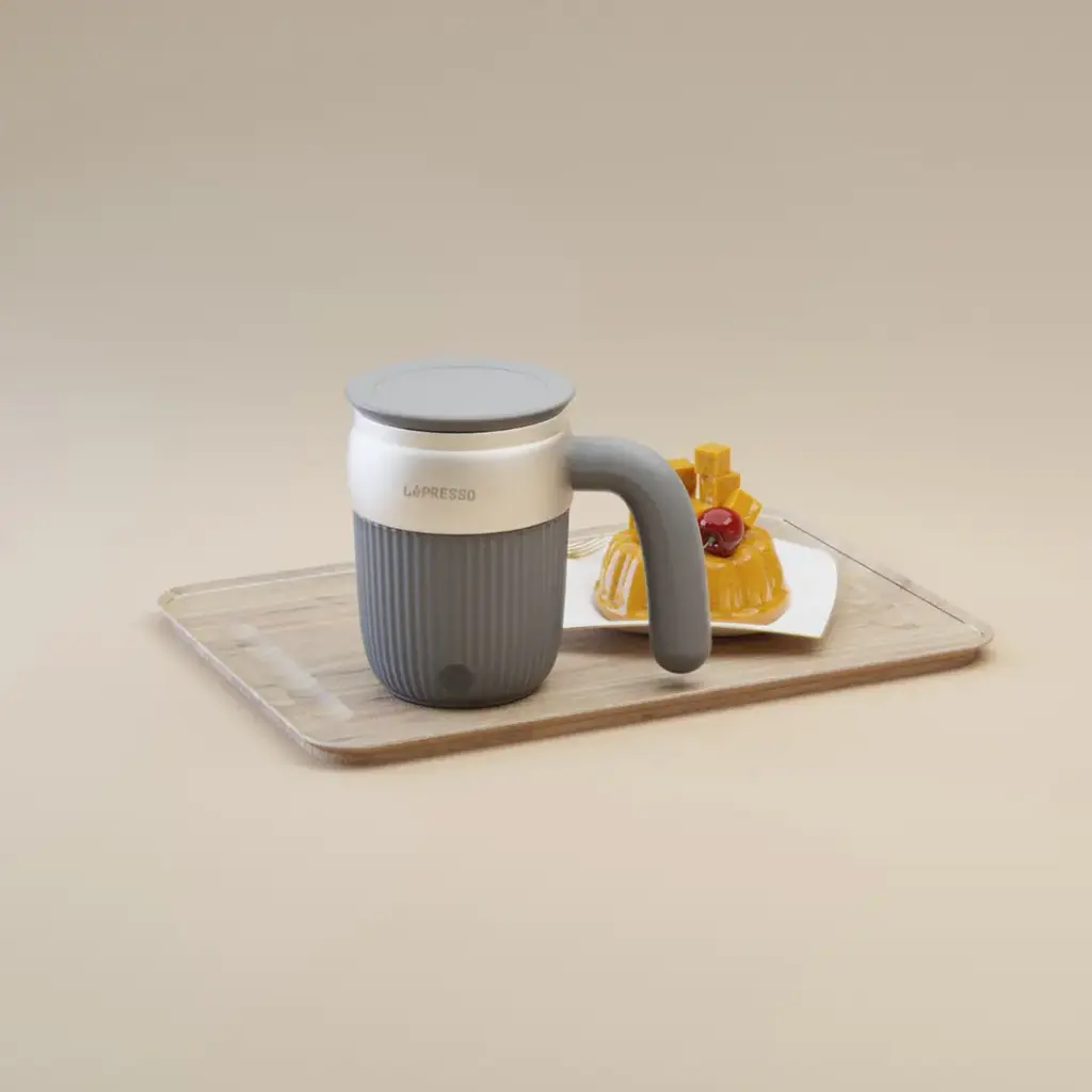 Lepresso Auto Magnetic Stirring Mug 450ML - Gray (11).webp