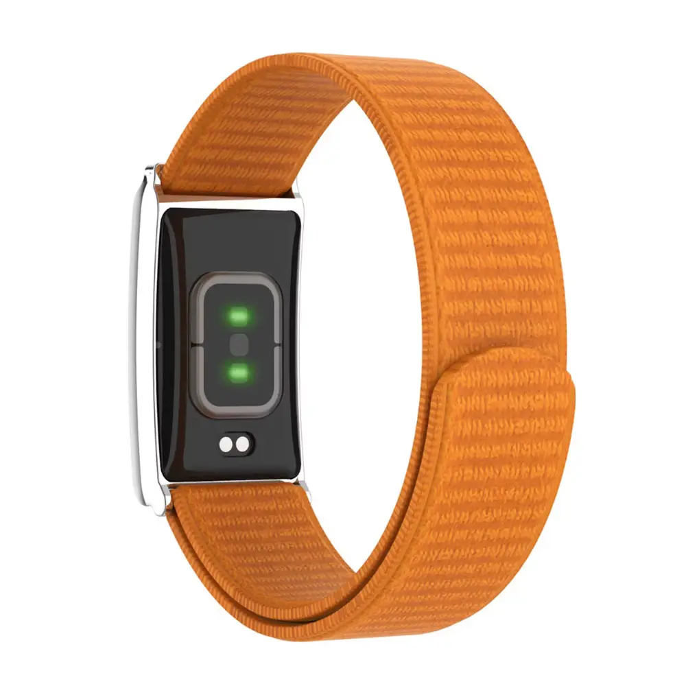 Porodo Screenless Fitband with Black and Orange Strap Silver Case (4)-1000x1000.webp