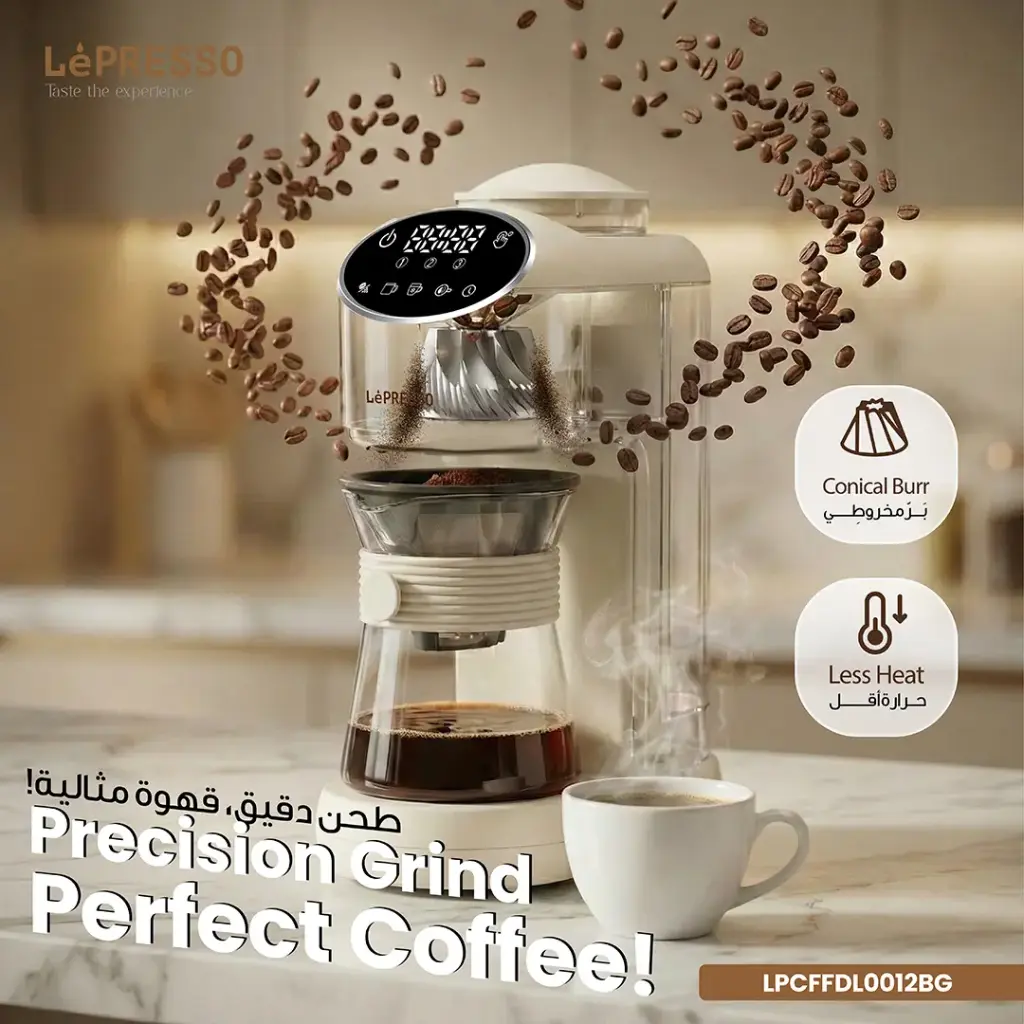 Lepresso Drip Lab Grind & Brew Automatic Coffee Machine - Beige (1).webp