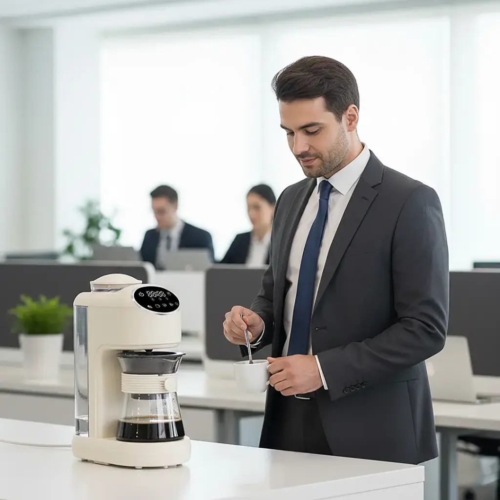 Lepresso Drip Lab Grind & Brew Automatic Coffee Machine - Beige7.webp