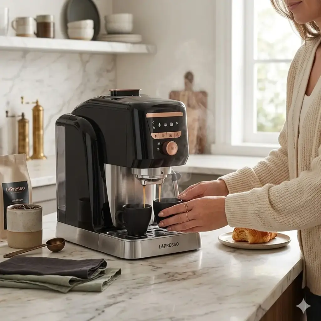 Lepresso Kavemystique Automatic Turkish Coffee Maker with Self-Cleaning Function - Black9.webp