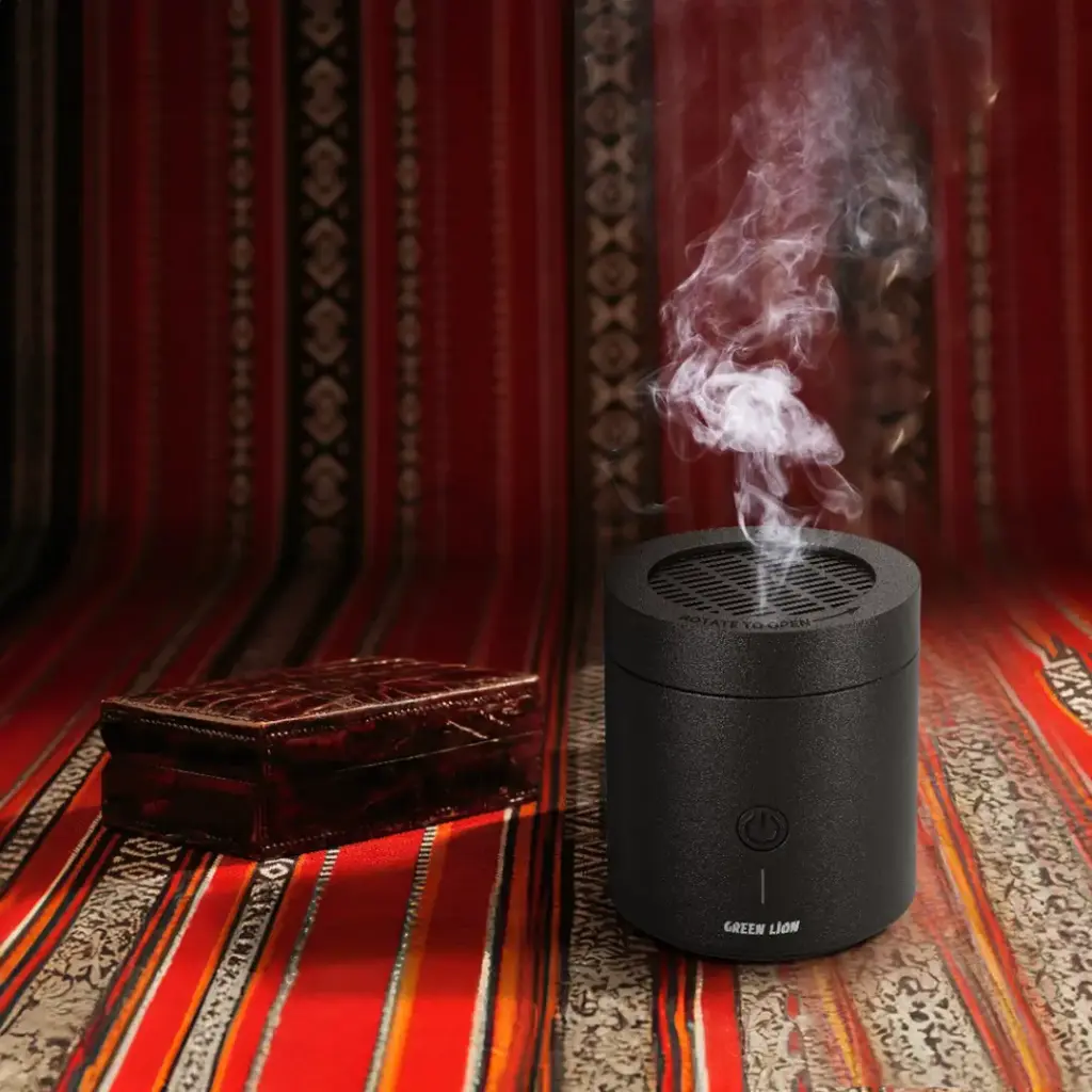 Green Lion Dune Bakhour Incense Burner - Black (9) (1).webp